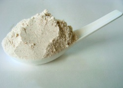 A spoonful of white flour