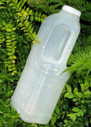 Plastic milk bottle