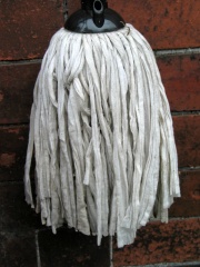 How can I reuse or recycle … old mop heads?