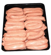 Tray of sausages