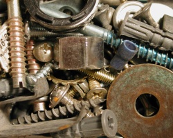 How can I reuse or recycle … rusty screws, nails and assorted bits?