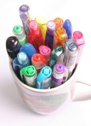 How can I reuse or recycle (or rescue) … dried up pens?