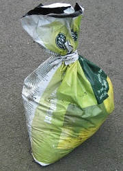 How can I reuse or recycle … empty plastic compost/grow bags?