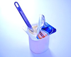 How can I reuse or recycle yoghurt pots?