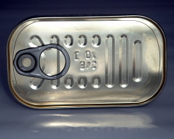 How can I reuse or recycle sardine tins?