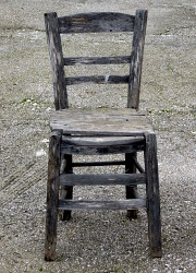 How can I reuse or recycle broken chairs?