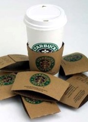 How can I reuse or recycle cardboard cup sleeves?