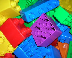 How can I reuse or recycle chunky Lego bricks?