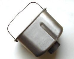 How can I reuse or recycle old bread machine pans?