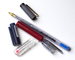 How can I reuse or recycle pen lids?