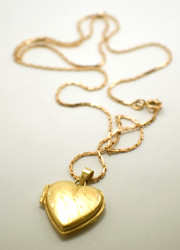 gold locket necklace