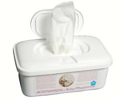 How can I reuse or recycle baby wipe containers?