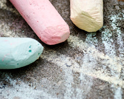 How can I reuse or recycle chalk?