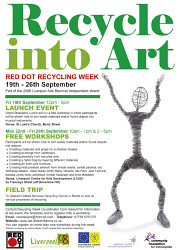 Recycle into art – a week of workshops in Liverpool