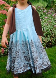 A skirt turned into a child’s dress