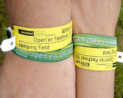 How can I reuse or recycle festival wrist bands?