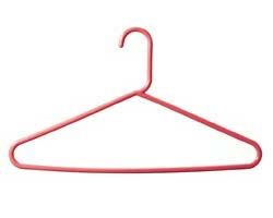 Plastic coat hanger