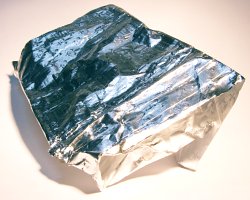 How can I reuse or recycle aluminium foil for charity?