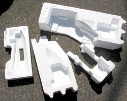 How can I reuse or recycle moulded polystyrene?