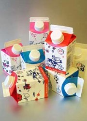 How can I reuse or recycle … school milk cartons?