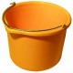 How can I reuse or recycle a split or holey bucket?