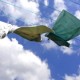 How can I make a washing line cover using recycled materials?