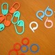 How can I make knitting stitch markers using recycled old stuff?