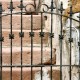 How can I reuse or recycle an old wrought iron gate?