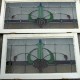 How can I reuse or recycle a decorative coloured glass window?